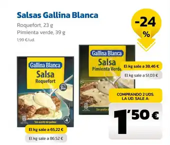 AhorraMas Salsas Gallina Blanca oferta