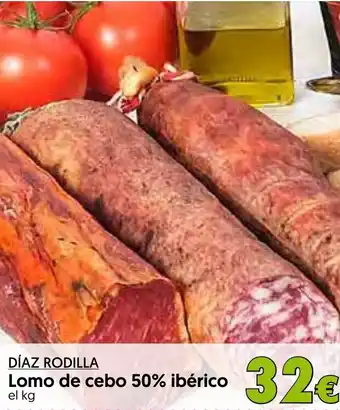 Hiper Usera Lomo de cebo 50% ibérico el kg oferta