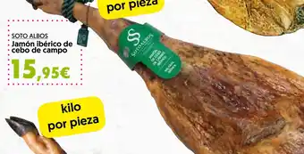 Hiper Usera SOTO ALBOS Jamón ibérico de cebo de campo oferta