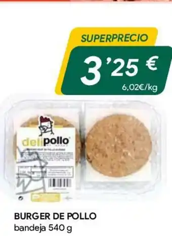 Masymas Burger De Pollo bandeja 540g oferta