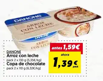 Hiper Usera DANONE Arroz con leche oferta