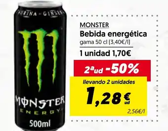Hiper Usera MONSTER Bebida energética oferta
