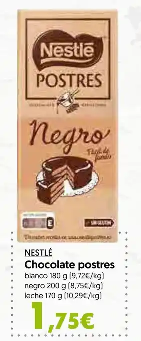 Hiper Usera NESTLÉ Chocolate postres oferta