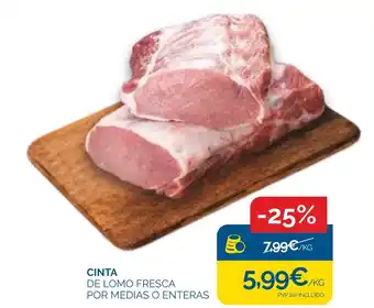 Cash Ecofamilia CINTA DE LOMO FRESCA POR MEDIAS O ENTERAS oferta