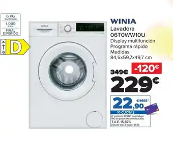 Carrefour Lavadora 06T0WW10U oferta