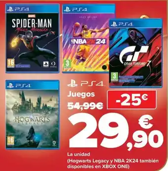 Carrefour Juegos oferta