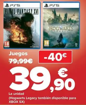Carrefour Juegos oferta