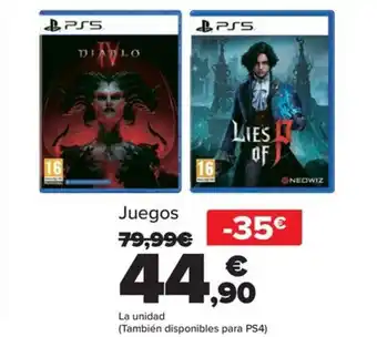 Carrefour Juegos oferta