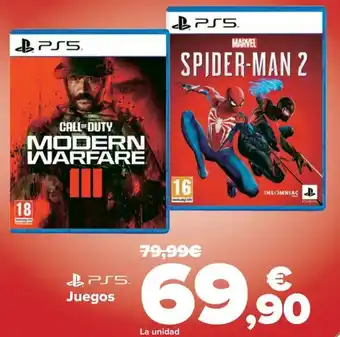 Carrefour Juegos oferta