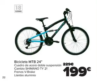 Carrefour Bicicleta MTB 24" oferta