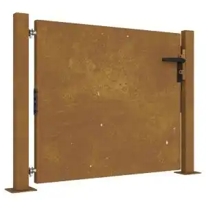 Brico Depôt Vidaxl puerta de jardín acero corten 105x105 cm oferta