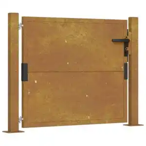 Brico Depôt Vidaxl puerta de jardín acero corten 105x80 cm oferta