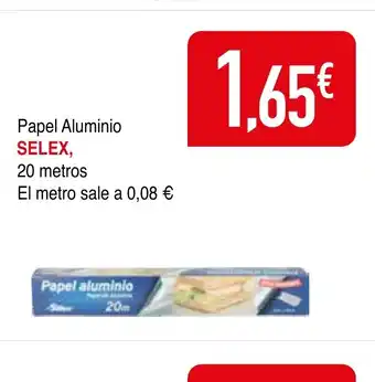 Minymas Papel Aluminio SELEX oferta