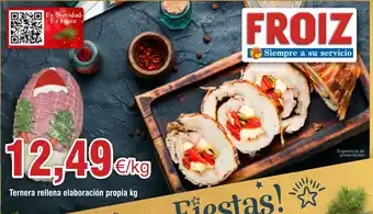 FROIZ Ternera rellena elaboración propia kg oferta