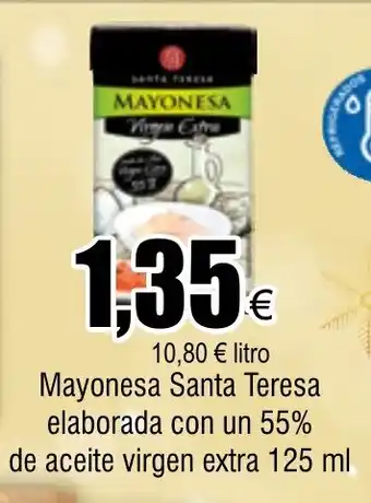 FROIZ Mayonesa Santa Teresa elaborada con un 55% de aceite virgen extra 125 ml oferta
