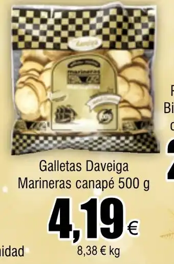 FROIZ Galletas Daveiga Marineras canapé 500 g oferta