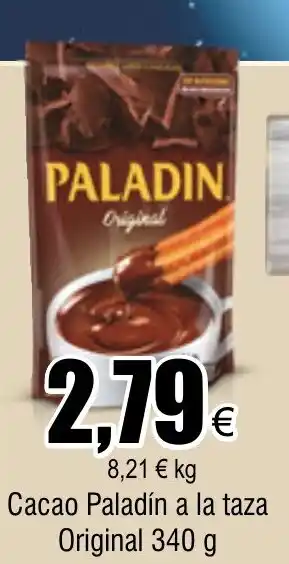 FROIZ Cacao Paladín a la taza Original 340 g oferta