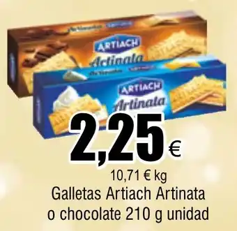 FROIZ Galletas Artiach Artinata o chocolate 210 g unidad oferta