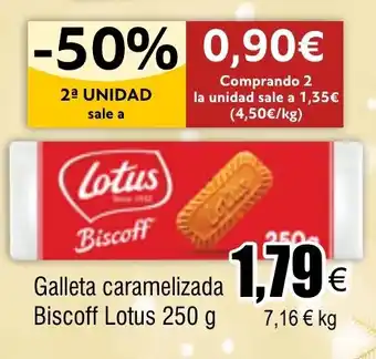 Galleta caramelizada Biscoff Lotus 250 g