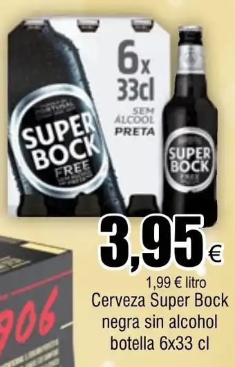 FROIZ Cerveza Super Bock negra sin alcohol botella 6x33 cl oferta