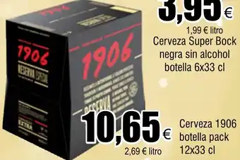 FROIZ Cerveza 1906 € botella pack 12x33 cl oferta