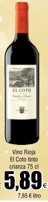 FROIZ Vino Rioja El Coto tinto crianza 75 cl oferta
