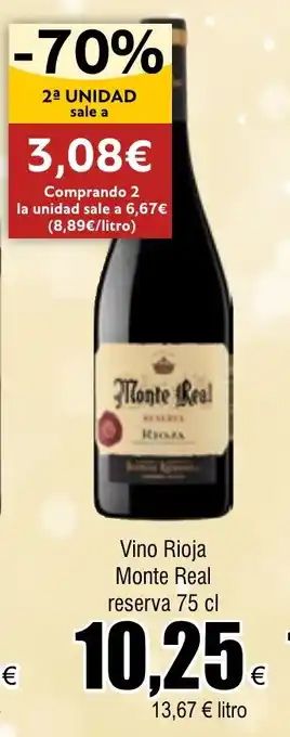 FROIZ Vino Rioja Monte Real reserva 75 cl oferta