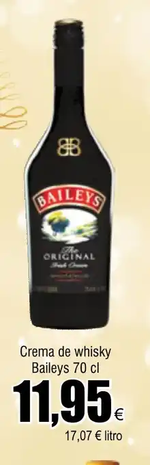 FROIZ Crema de whisky Baileys 70 cl oferta