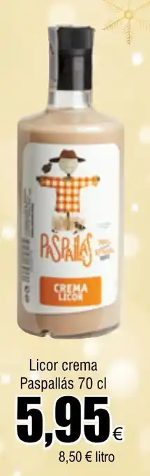 FROIZ Licor crema Paspallás 70 cl oferta