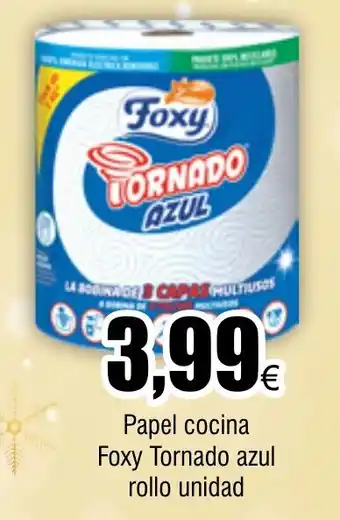 FROIZ Papel cocina Foxy Tornado azul rollo unidad oferta