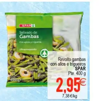 Plenus Supermercados Spar Revolto gambas con allos e trigueiros Pte. 400g oferta