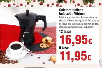 FROIZ Cafetera Italiana Inducción Vitrinor oferta