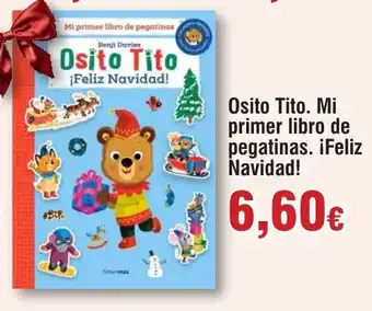 FROIZ Osito Tito. Mi primer libro de pegatinas. ¡Feliz Navidad! oferta
