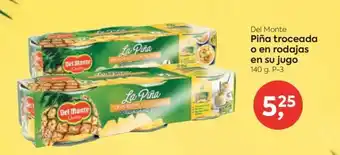 Suma Supermercados Del Monte Piña troceada o en rodajas oferta