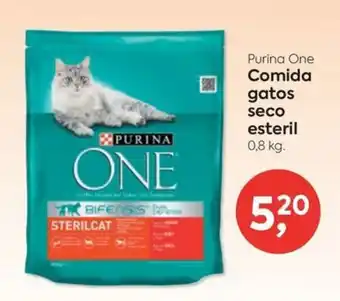 Purina One Comida gatos seco esteril 0,8 kg.