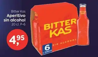 Suma Supermercados Bitter Kas Aperitivo sin alcohol 20 cl. P-6 oferta