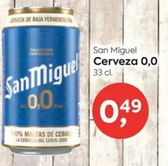 Suma Supermercados San Miguel Cerveza 0,0 oferta