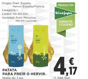 Supercor PATATA PARA FREÍR O HERVIR. Malla de 3 kg. oferta