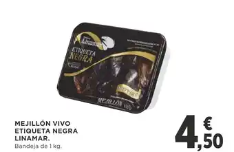 Supercor MEJILLÓN VIVO ETIQUETA NEGRA LINAMAR. oferta