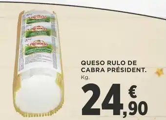 Supercor QUESO RULO DE CABRA PRÉSIDENT. oferta