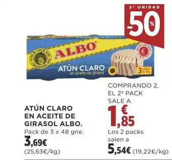 Supercor ATÚN CLARO EN ACEITE DE GIRASOL ALBO oferta
