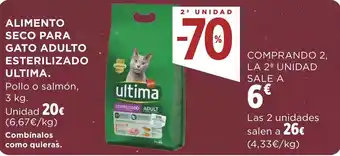 Supercor ALIMENTO SECO PARA GATO ADULTO ESTERILIZADO ULTIMA. oferta