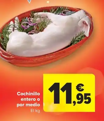 Cochinillo entero o por medio El kg