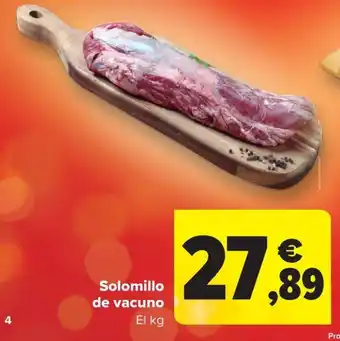 Carrefour Market Solomillo de vacuno oferta