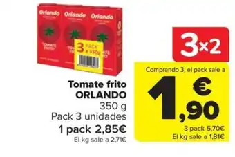 Carrefour Market Tomate frito ORLANDO 350 g oferta