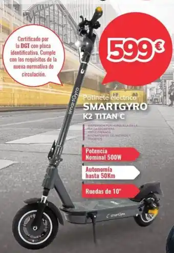 Mi electro Patinete eléctrico SMARTGYRO oferta