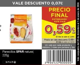 SPAR Panecillos SPAR natural, 225g oferta