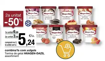 BonpreuEsclat combina'ls com vulguis Terrina de gelat HÄAGEN-DAZS, assortiment oferta