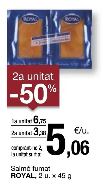 BonpreuEsclat Salmó fumat ROYAL, 2 u. x 45 g oferta