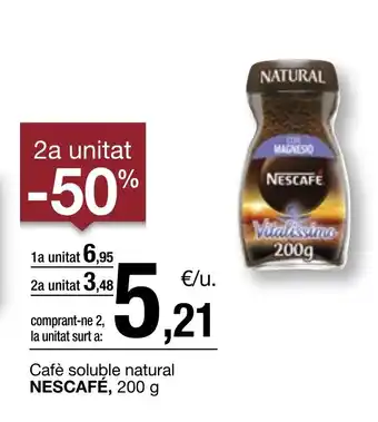 BonpreuEsclat Cafè soluble natural NESCAFÉ, 200 g oferta